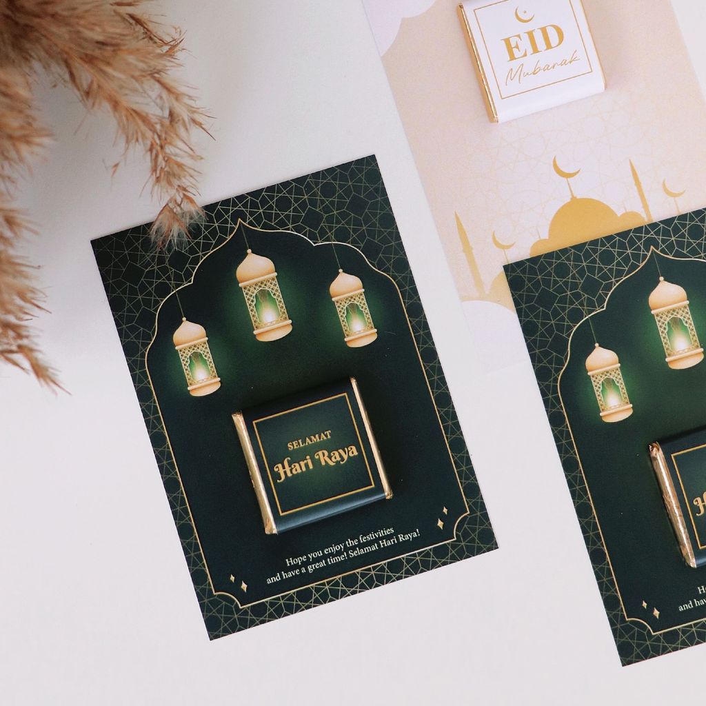 OHJOLLY 1Pcs Raya Gift Set Raya Berlys Chocolate Doorgift Hadiah Raya Hari Raya Coklat Bar Beryls Hadiah Hari Raya 8