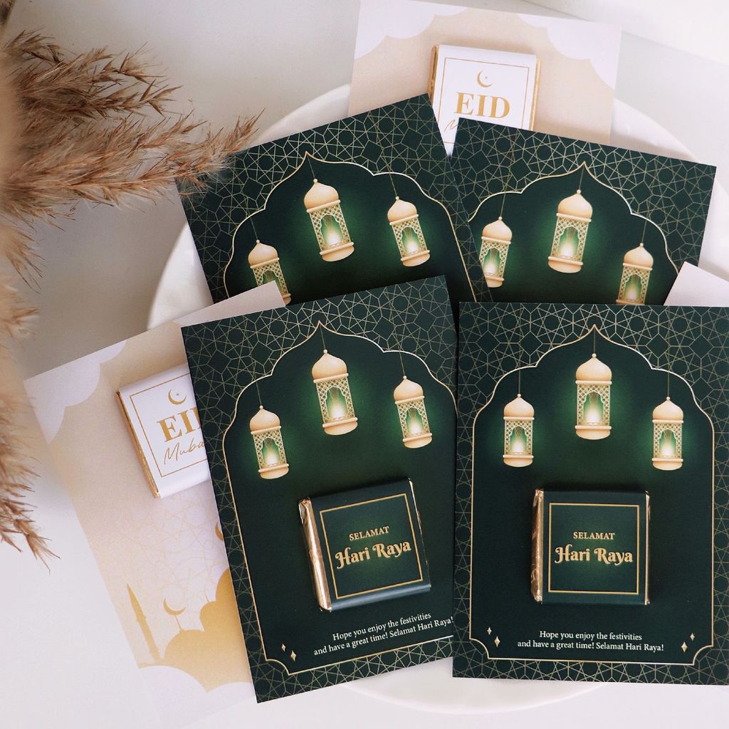 OHJOLLY 1Pcs Raya Gift Set Raya Berlys Chocolate Doorgift Hadiah Raya Hari Raya Coklat Bar Beryls Hadiah Hari Raya 5