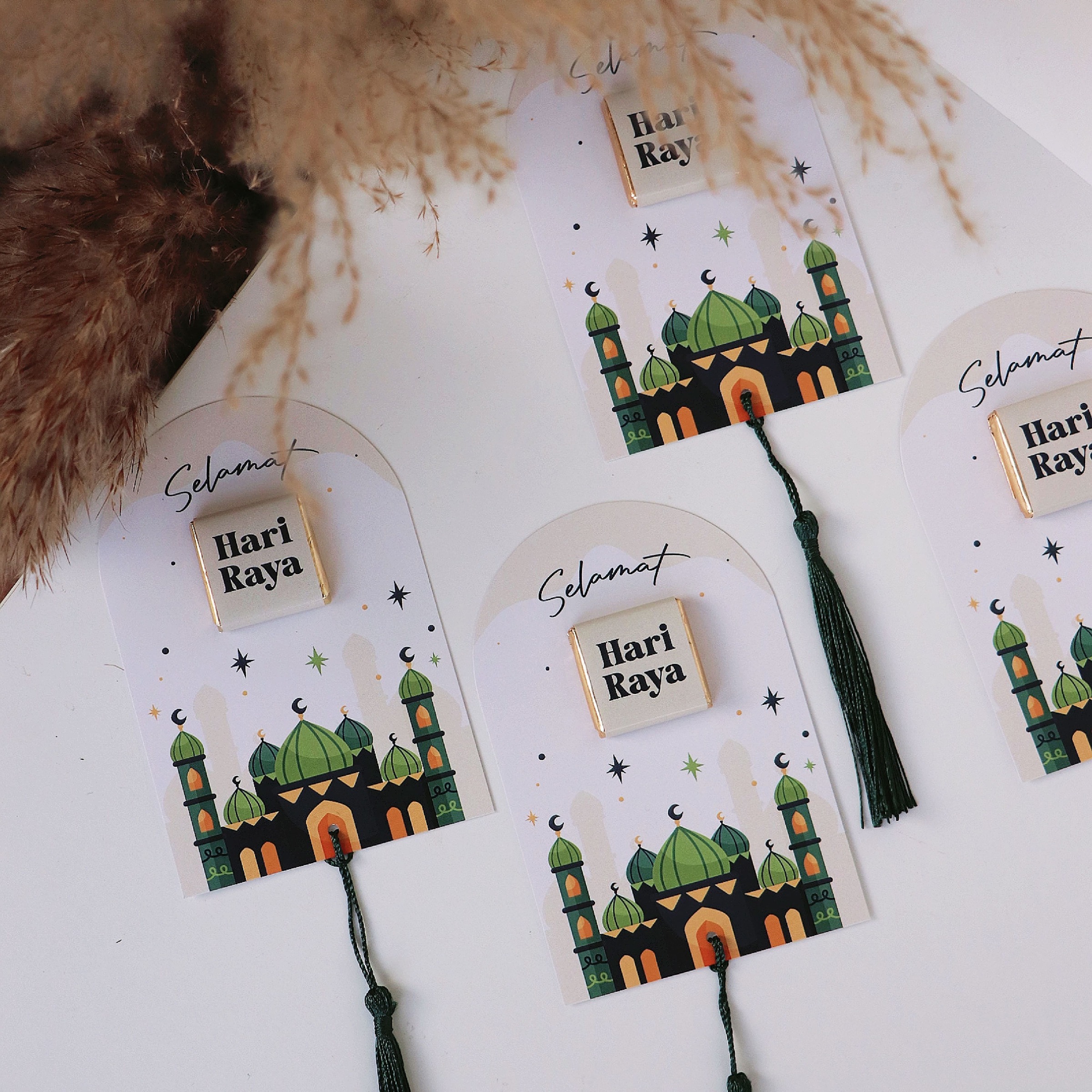 OHJOLLY 1Pcs Raya Gift Set Raya Berlys Chocolate Doorgift Ramadhan Gift Hari Raya Coklat Bar Beryls Hadiah Hari Raya 9