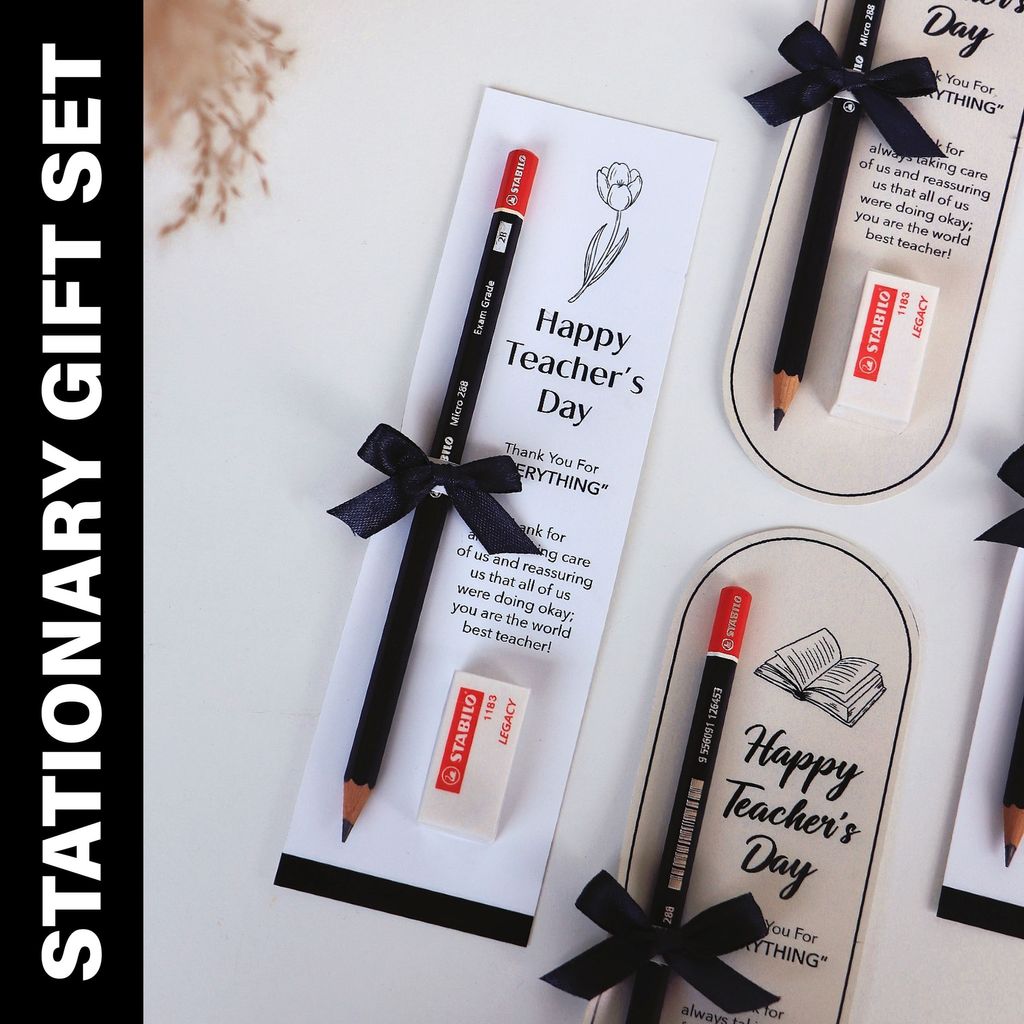 OHJOLLY 1Pcs Stationary Gift Set For Teachers Day Gift Set Pencil Gift Set For Teacher Day Gift Stationary Set 1b