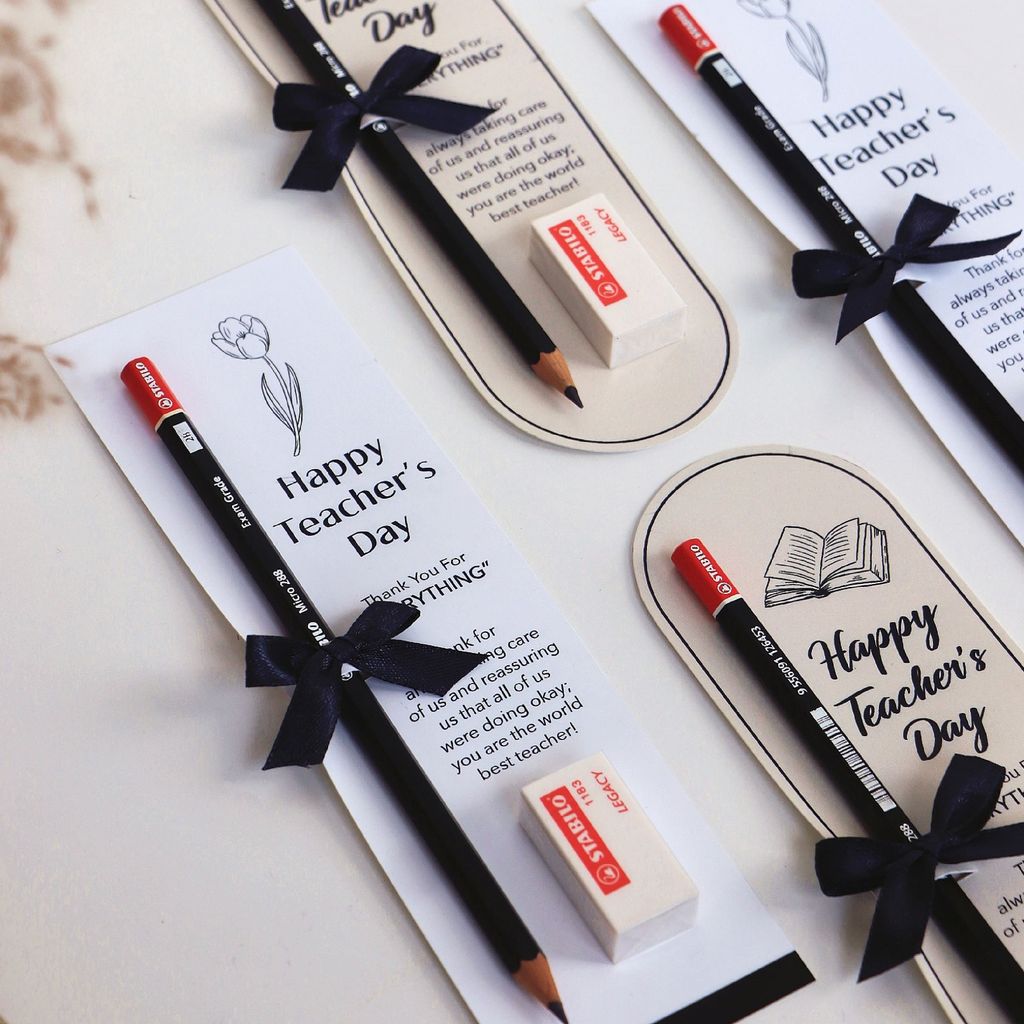 OHJOLLY 1Pcs Stationary Gift Set For Teachers Day Gift Set Pencil Gift Set For Teacher Day Gift Stationary Set 7