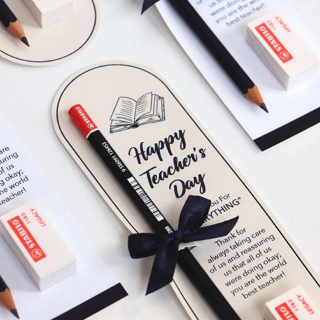 OHJOLLY 1Pcs Stationary Gift Set For Teachers Day Gift Set Pencil Gift Set For Teacher Day Gift Stationary Set 3