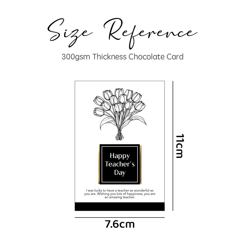 OHJOLLY 1Pcs Coklat Hari Guru Teacher Day Chocolate Gift Set Berlys Chocolate Doorgift Happy Teacher Day Gift Set 2