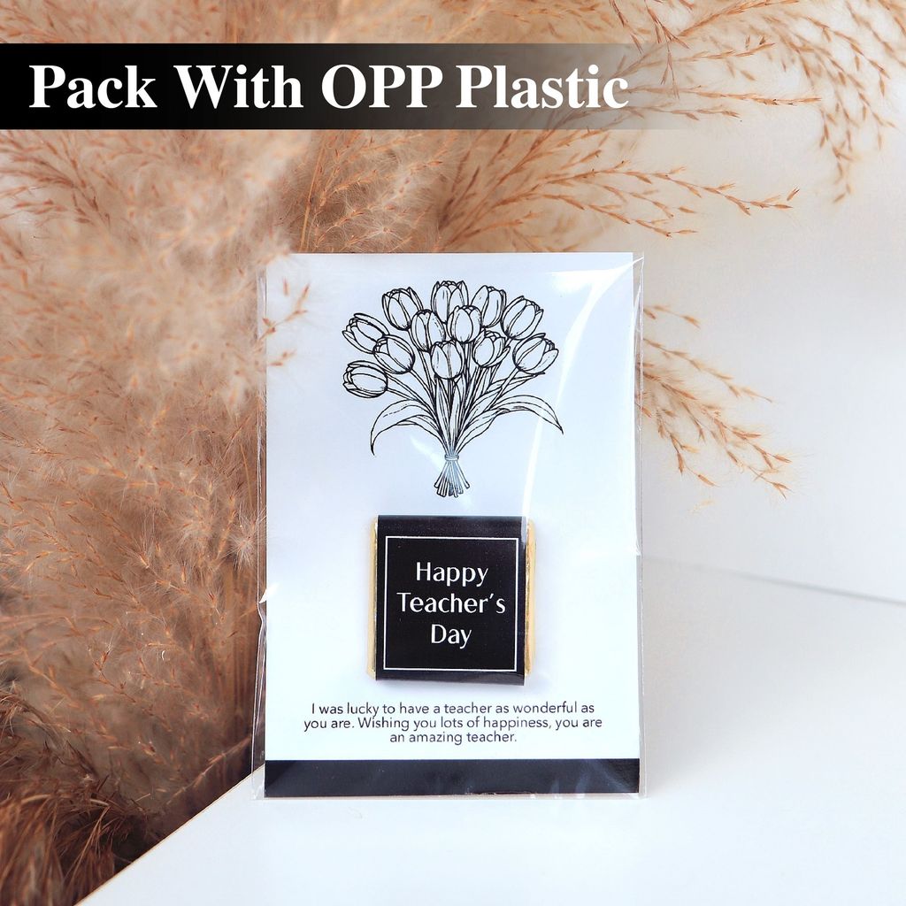 OHJOLLY 1Pcs Coklat Hari Guru Teacher Day Chocolate Gift Set Berlys Chocolate Doorgift Happy Teacher Day Gift Set 8