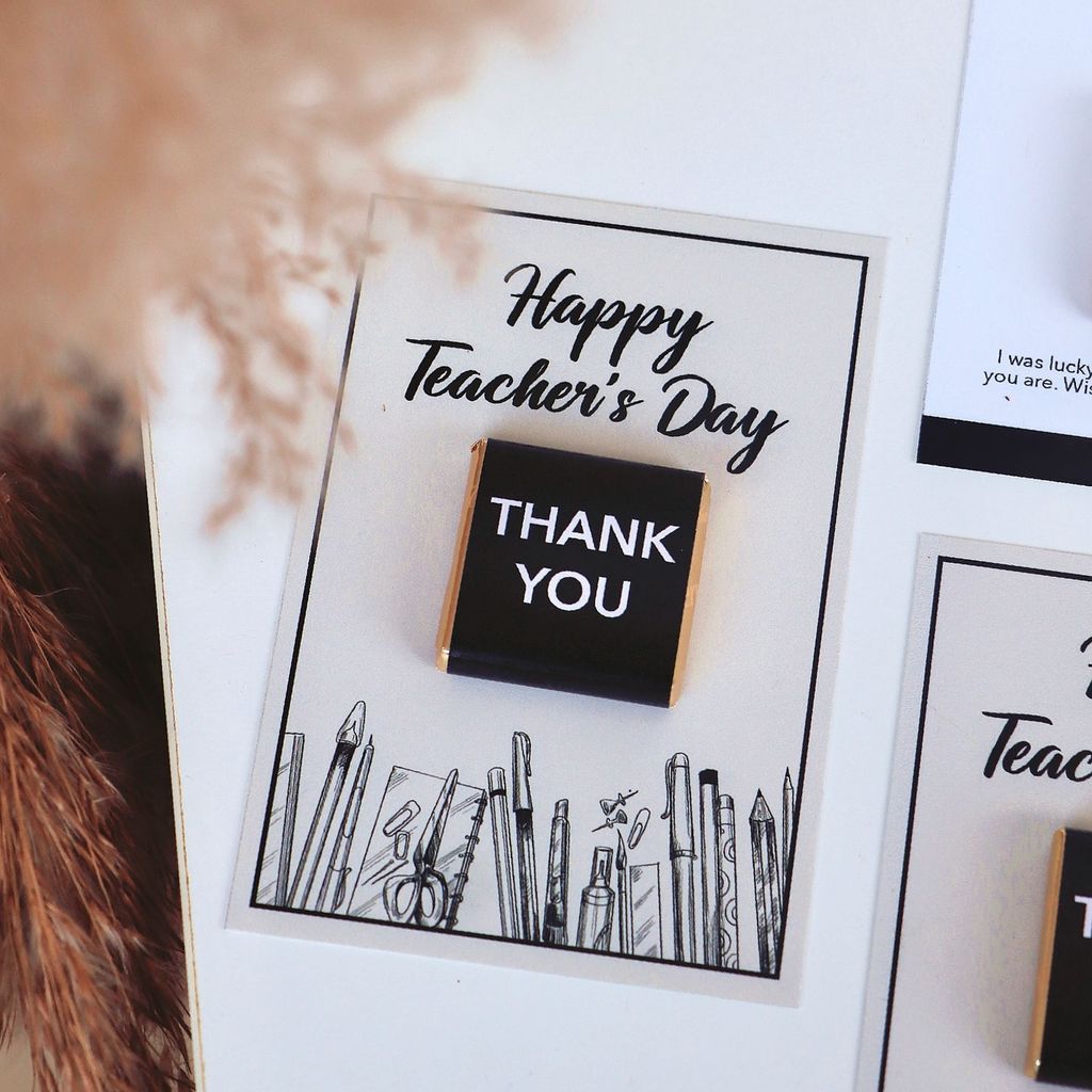 OHJOLLY 1Pcs Coklat Hari Guru Teacher Day Chocolate Gift Set Berlys Chocolate Doorgift Happy Teacher Day Gift Set 9
