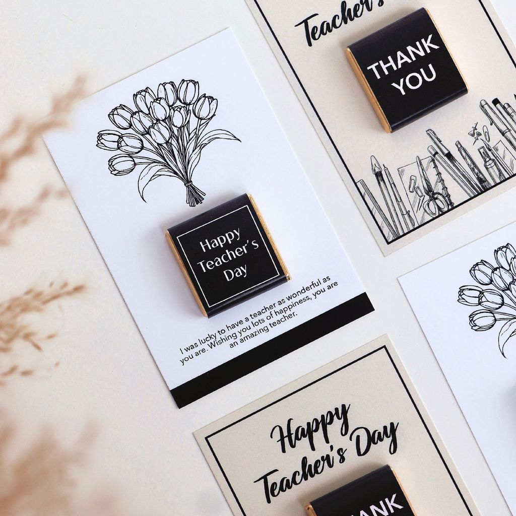 OHJOLLY 1Pcs Coklat Hari Guru Teacher Day Chocolate Gift Set Berlys Chocolate Doorgift Happy Teacher Day Gift Set 5