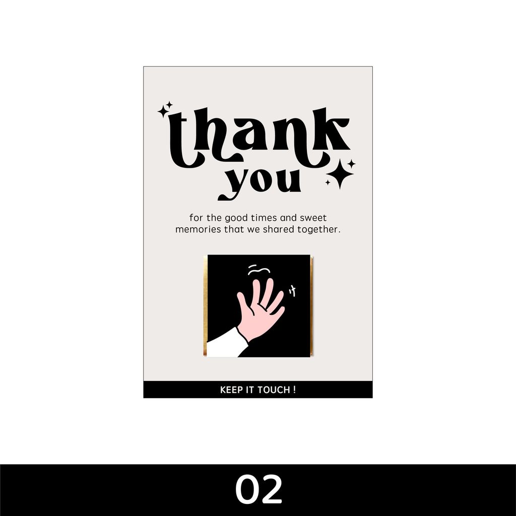 OHJOLLY 1Pcs Farewell Chocolate Gift Set Gift Farewell Gift For Colleague In Bulk Beryls Chocolate Gift Coklat Beryls 11