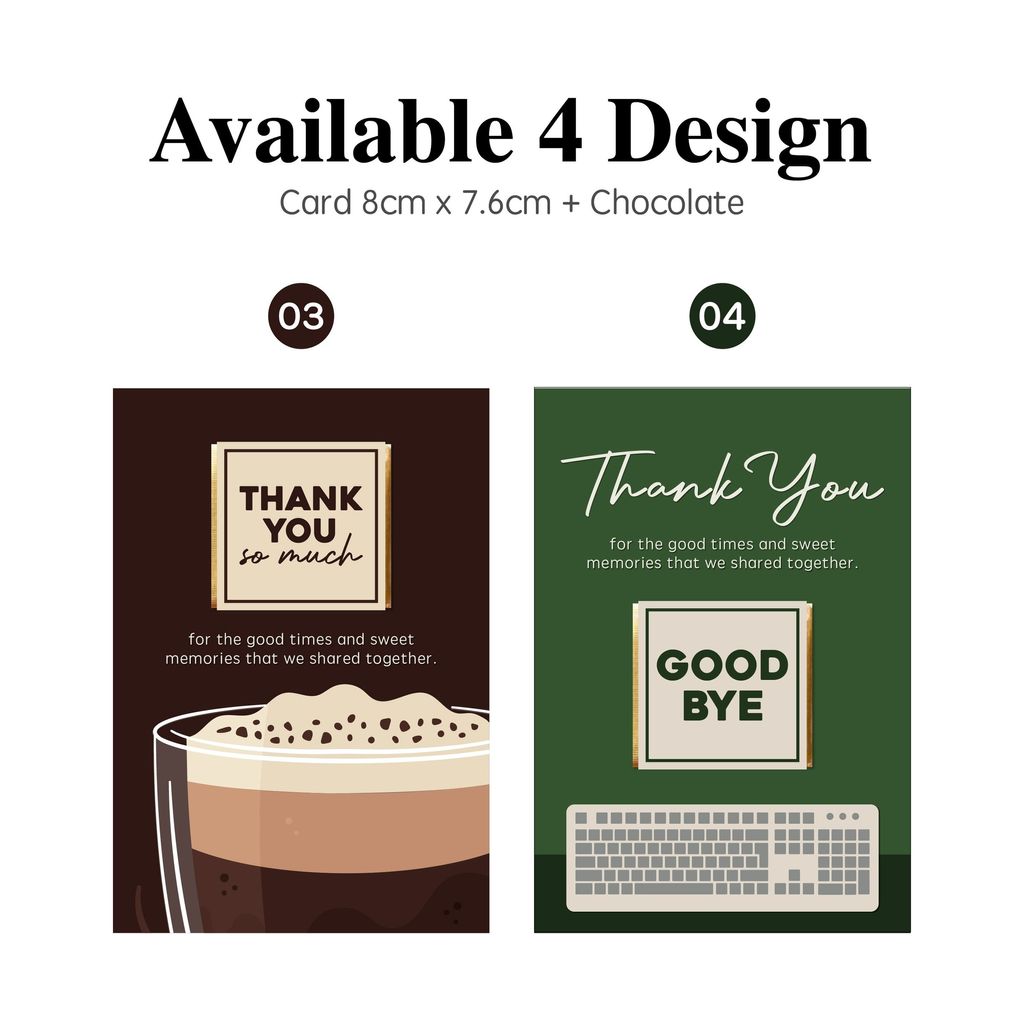 OHJOLLY 1Pcs Farewell Chocolate Gift Set Gift Farewell Gift For Colleague In Bulk Beryls Chocolate Gift Coklat Beryls 5