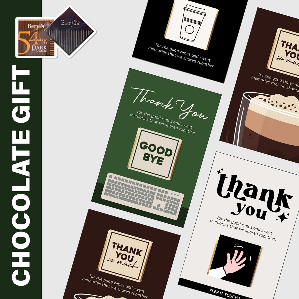 OHJOLLY 1Pcs Farewell Chocolate Gift Set Gift Farewell Gift For Colleague In Bulk Beryls Chocolate Gift Coklat Beryls 1