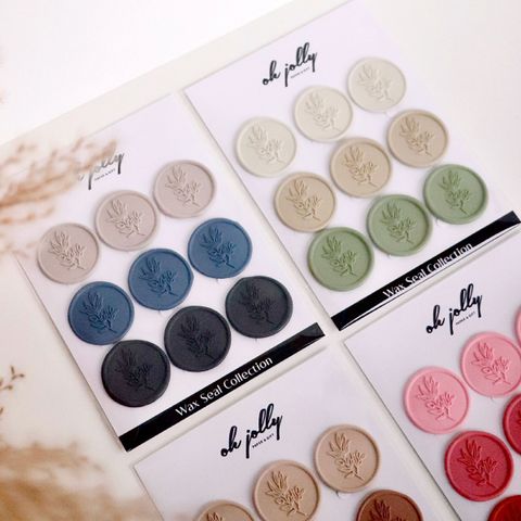 OHJOLLY 9Pcs Ready Made Wax Seal Stamp Set Wax Stamp Wax Seal Set Sealing Wax Stamp Set Wax Stamp Set 火漆 印章 火漆印章 1