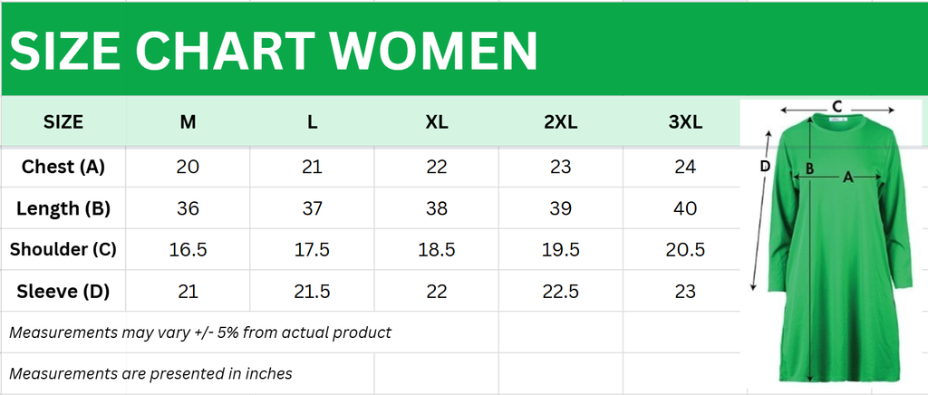 WOMEN SIZE CHART