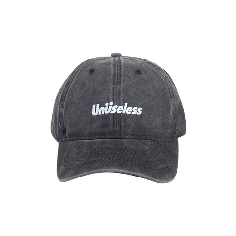 UN24SS020-LOGO水洗帽-黑色正