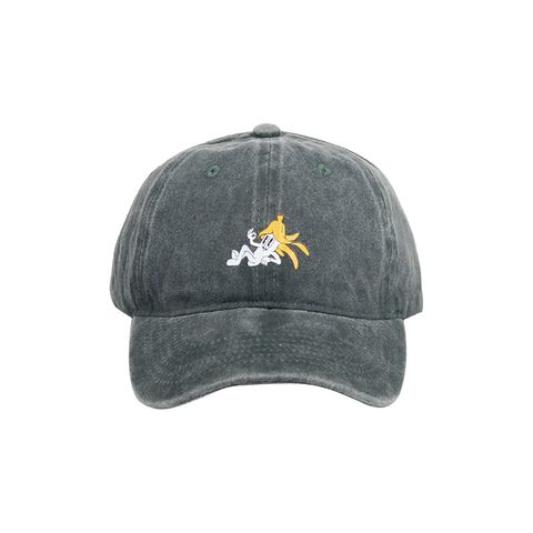 UN24SS023-漂丿的香蕉水洗帽-灰綠正