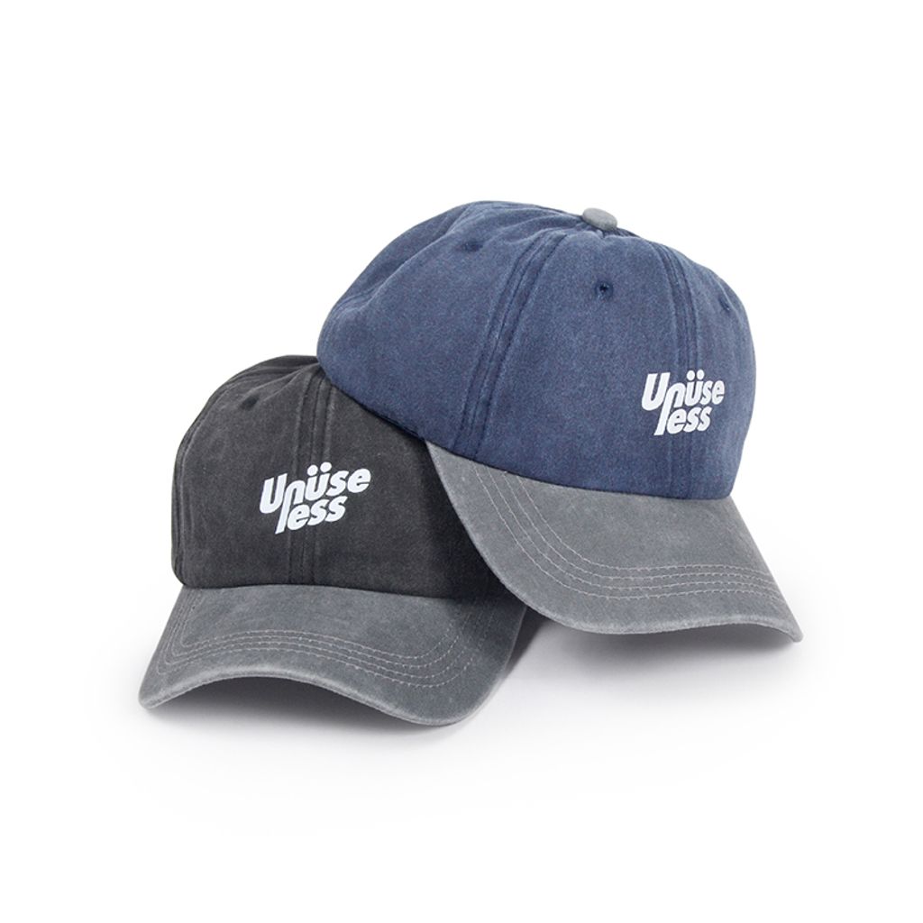 UN24SS025-LOGO撞色水洗帽-全