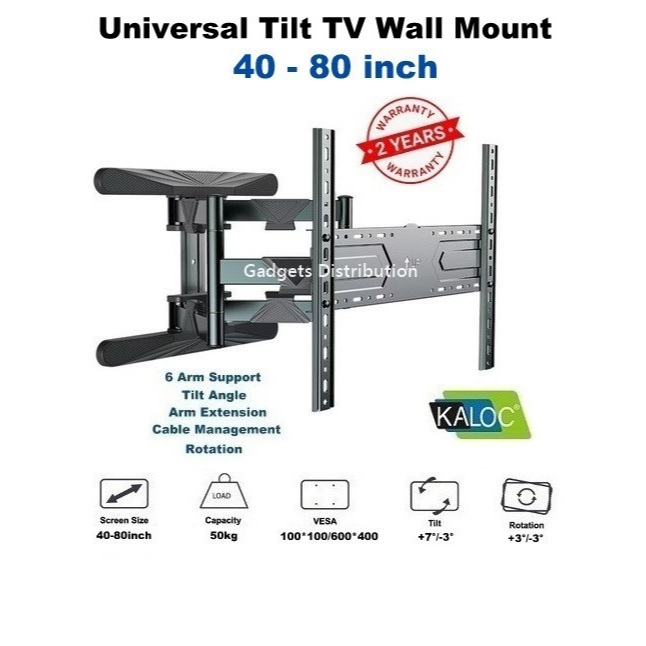 テレビ KALOC model H8 Kaloc KLC-H8 TV Wall Mount - Versatile Full