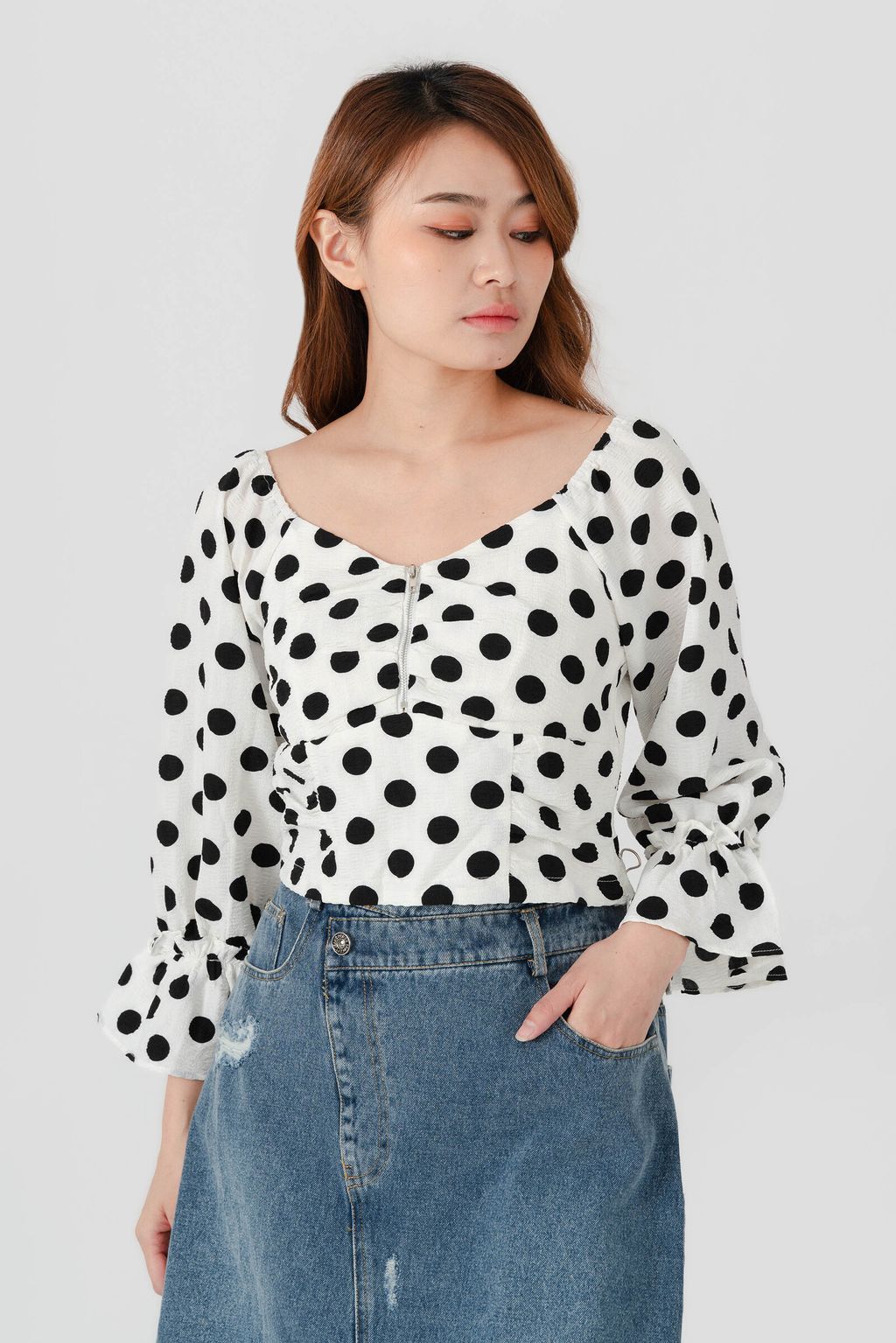 Omar Polka Dot Blouse2