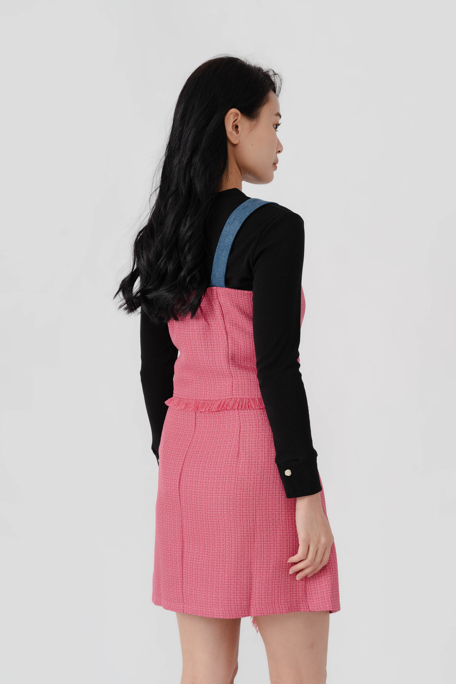 Rylee Tweed Denim Spliced Jacket19