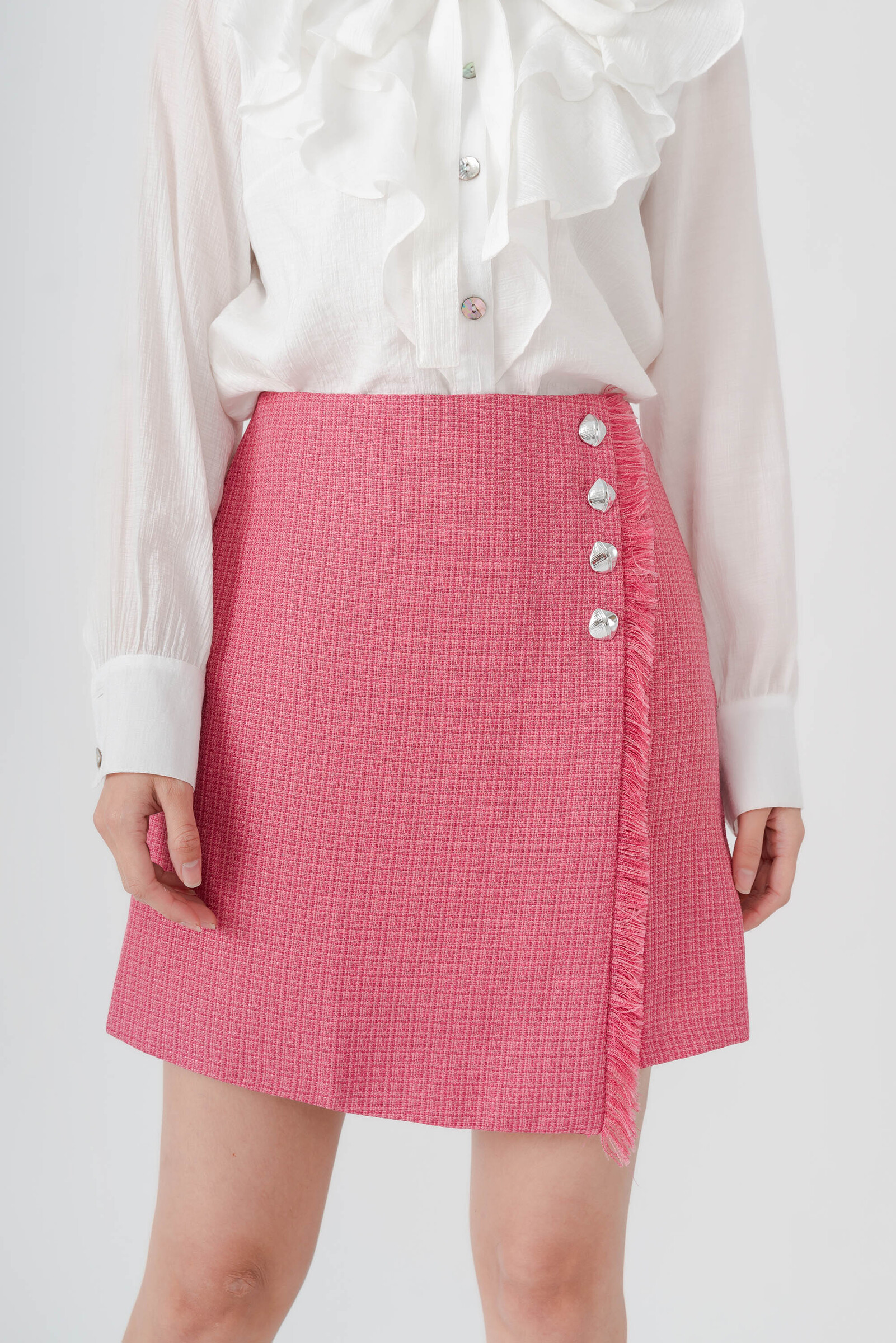 Rylee Tweed Denim Spliced Jacket12