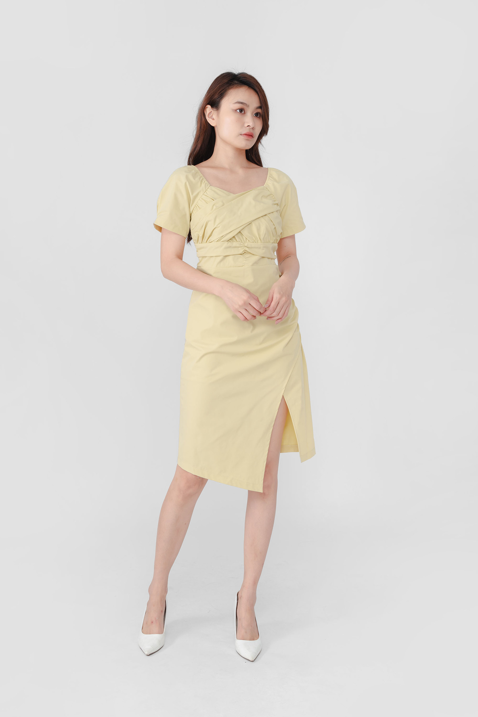 Kara Asymmetrical Midi Dress1