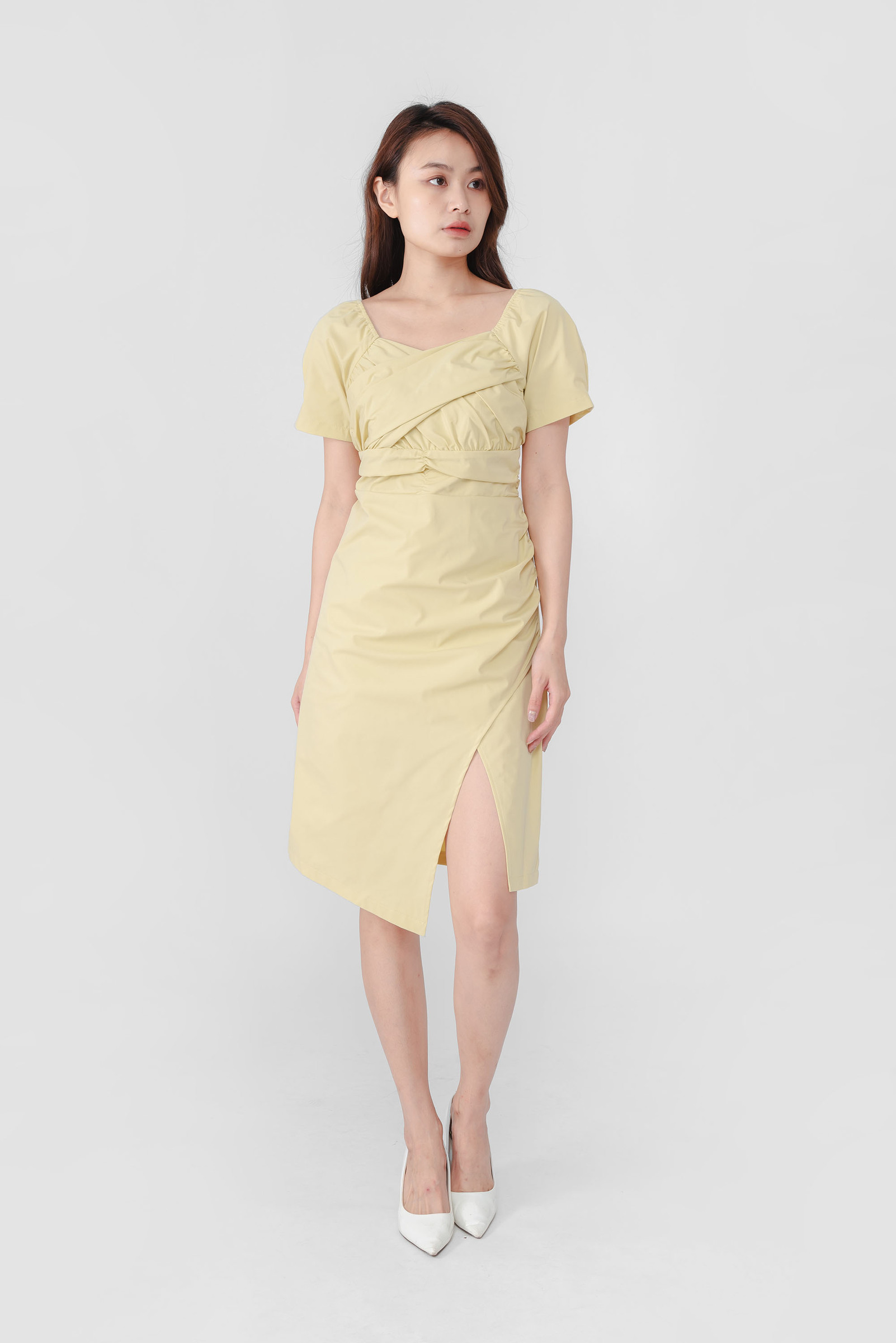 Kara Asymmetrical Midi Dress2