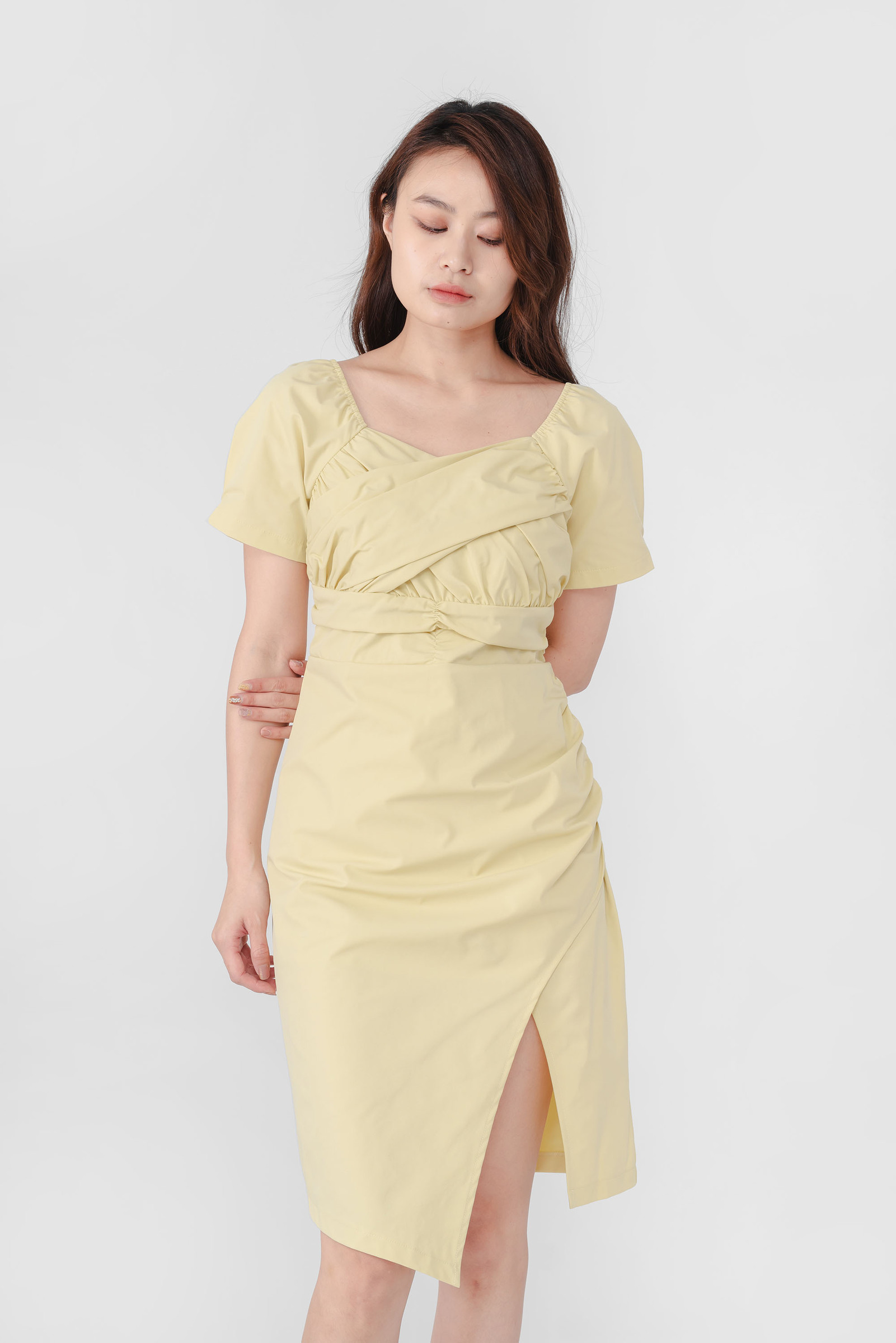 Kara Asymmetrical Midi Dress3