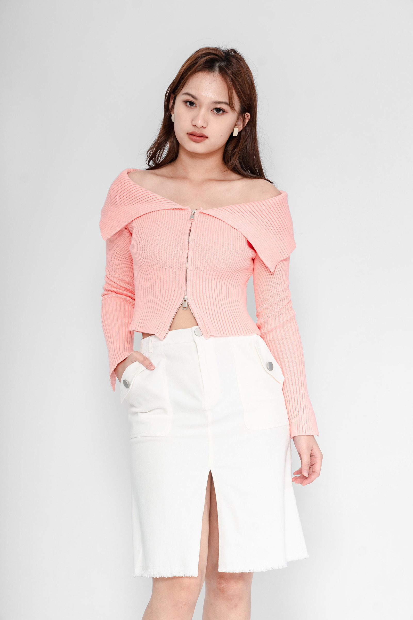 Renata Twill Midi Skirt4
