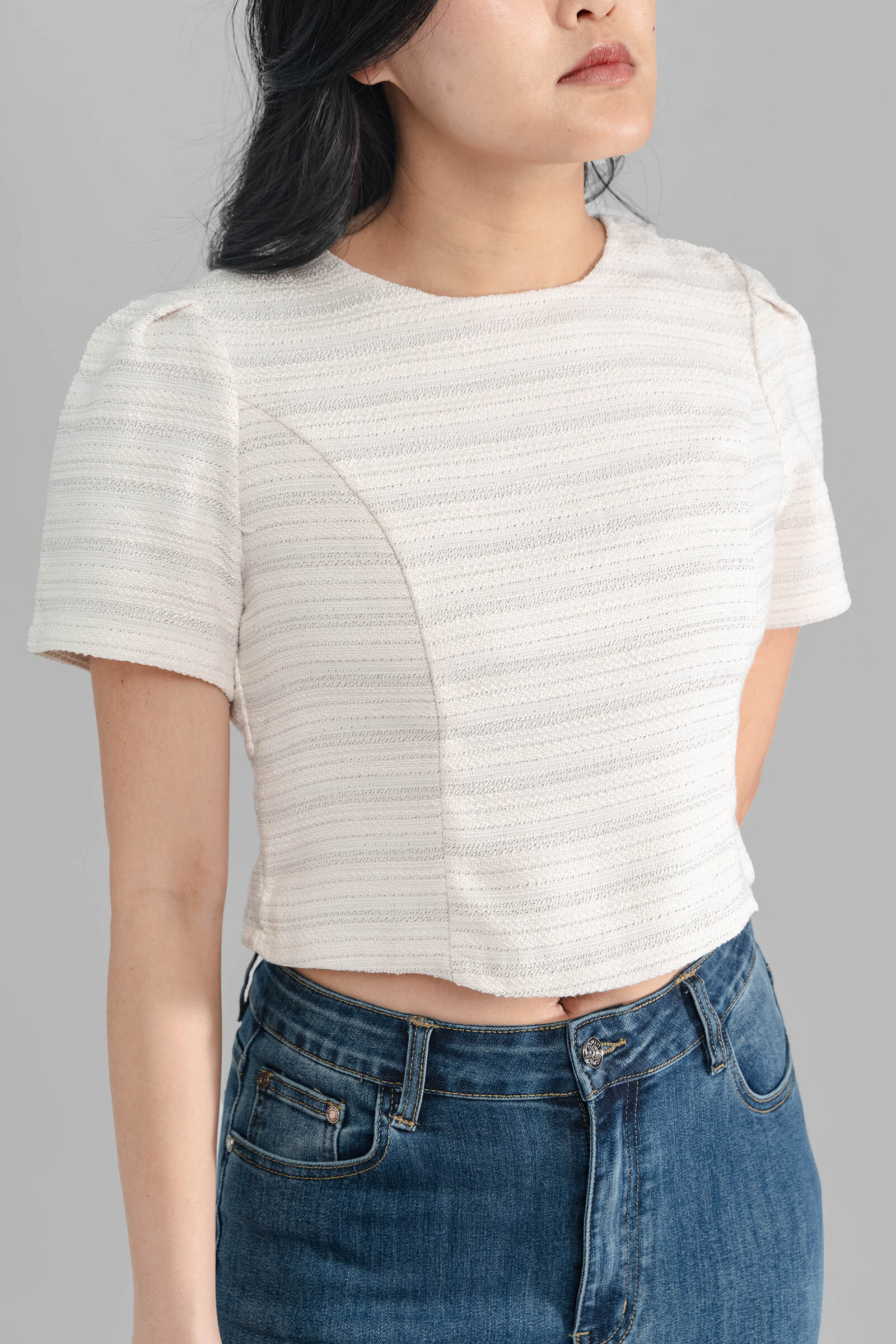 Tania Tweed Zip Back Blouse4