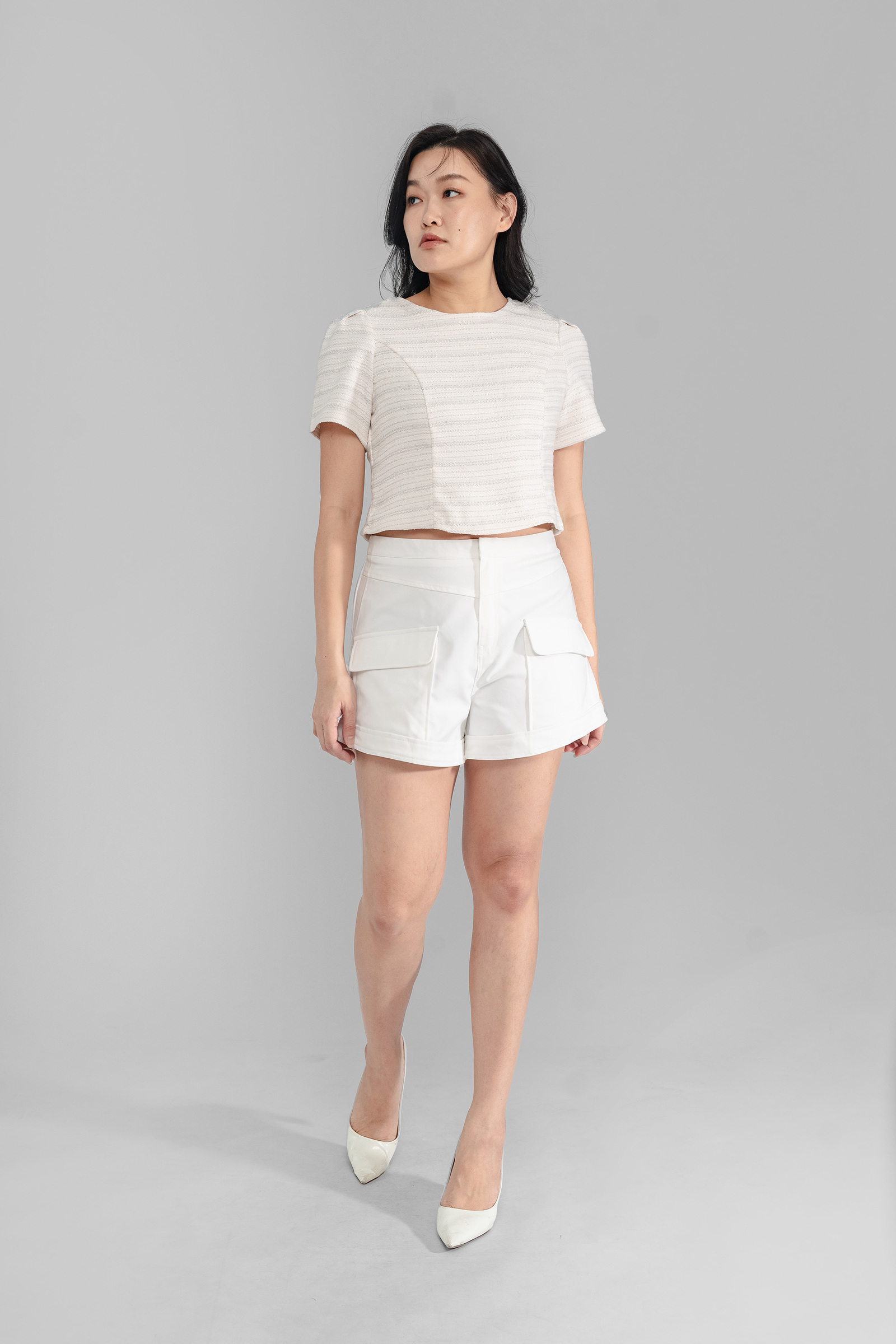 Tania Tweed Zip Back Blouse8