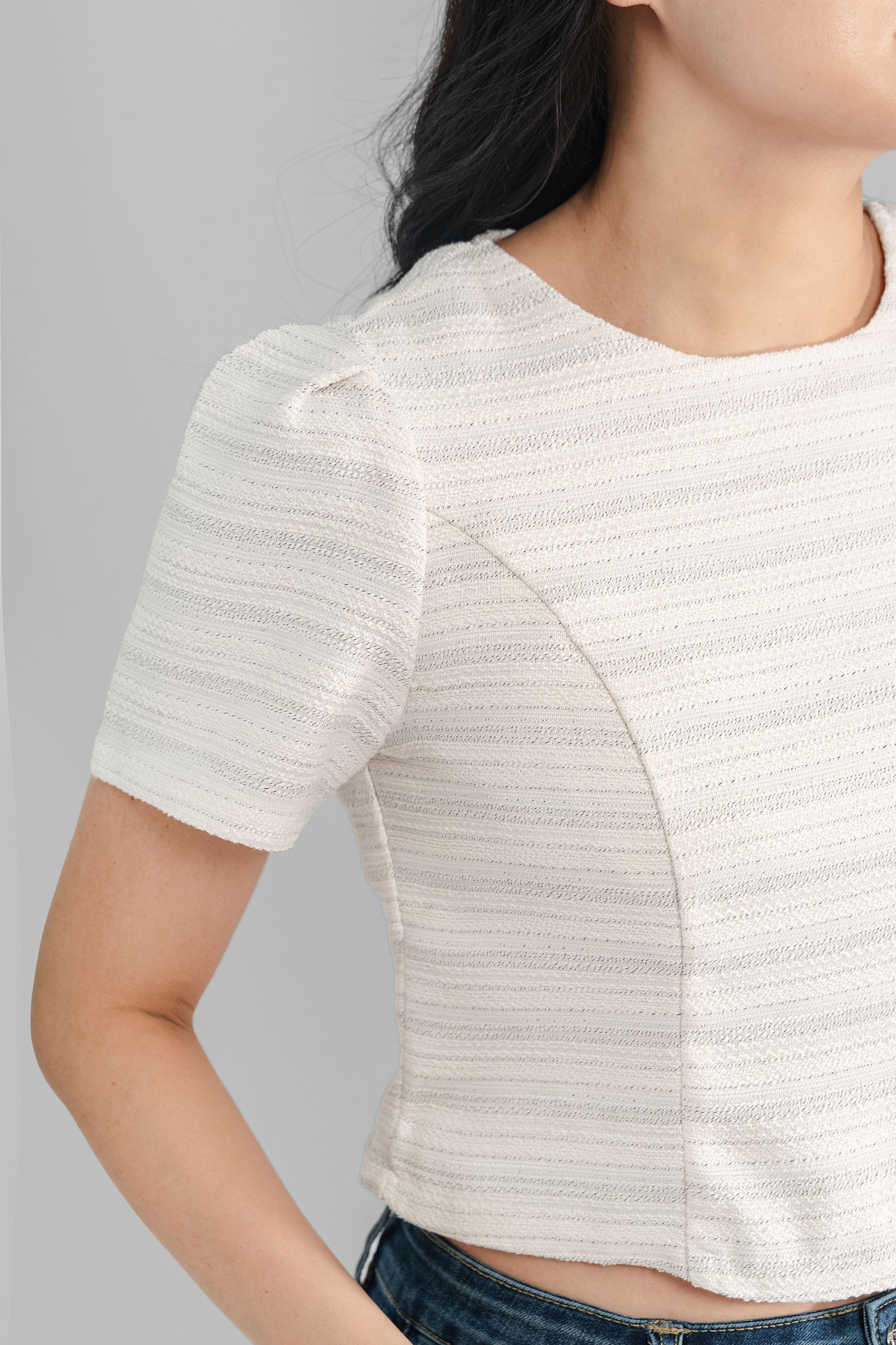 Tania Tweed Zip Back Blouse7
