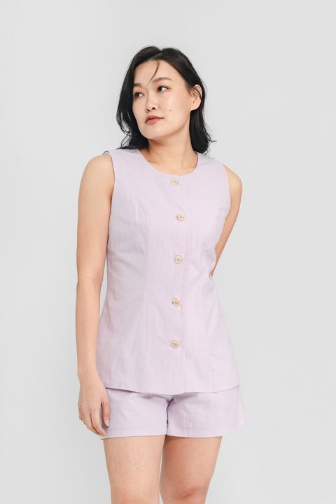 Karlie Linen Long Vest8