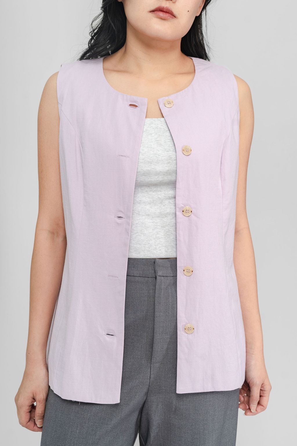 Karlie Linen Long Vest4