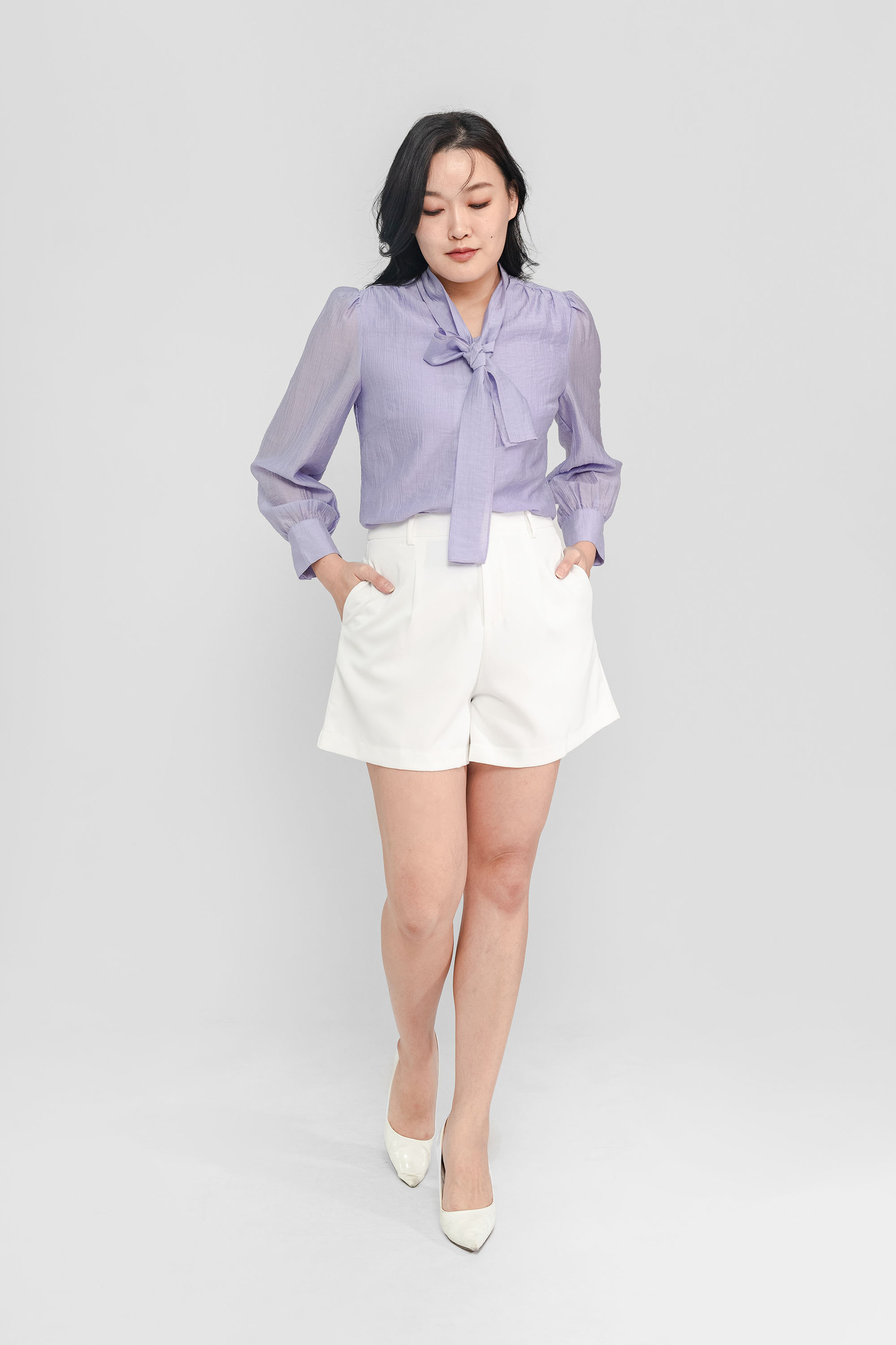 Lara Organza Long Sleeve Blouse7