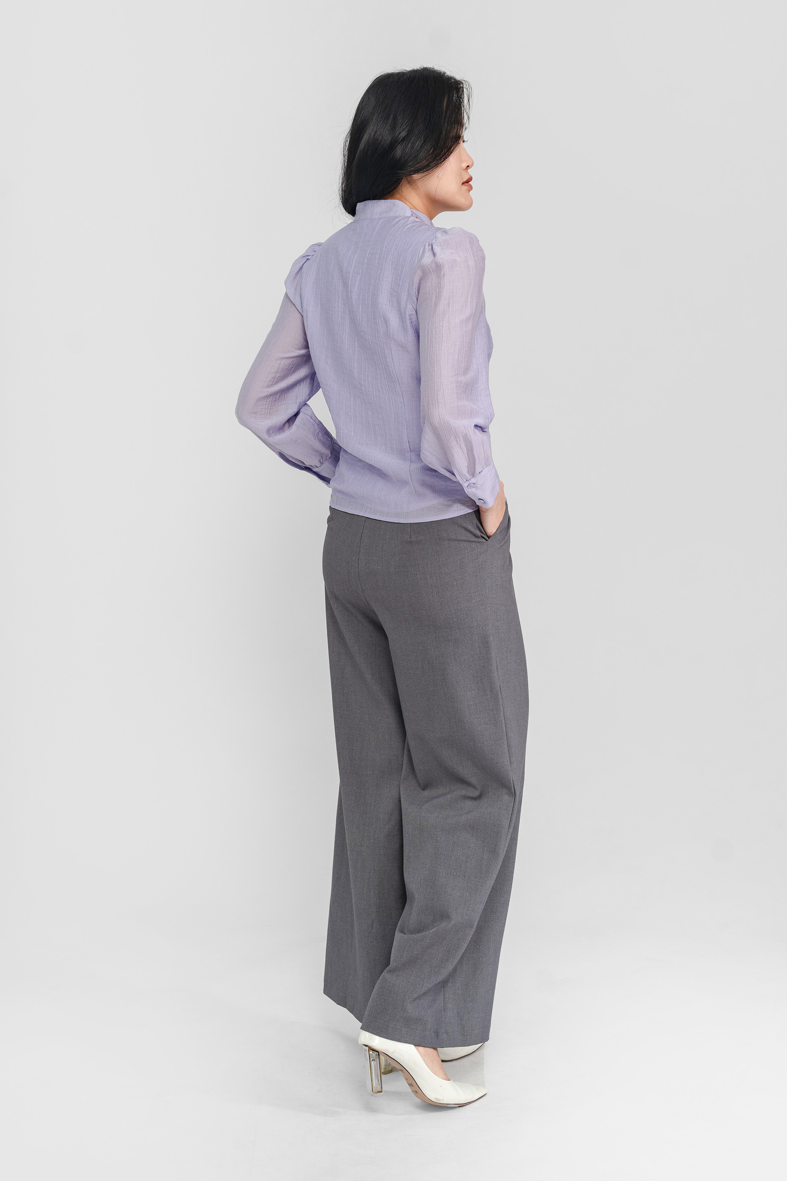 Lara Organza Long Sleeve Blouse5