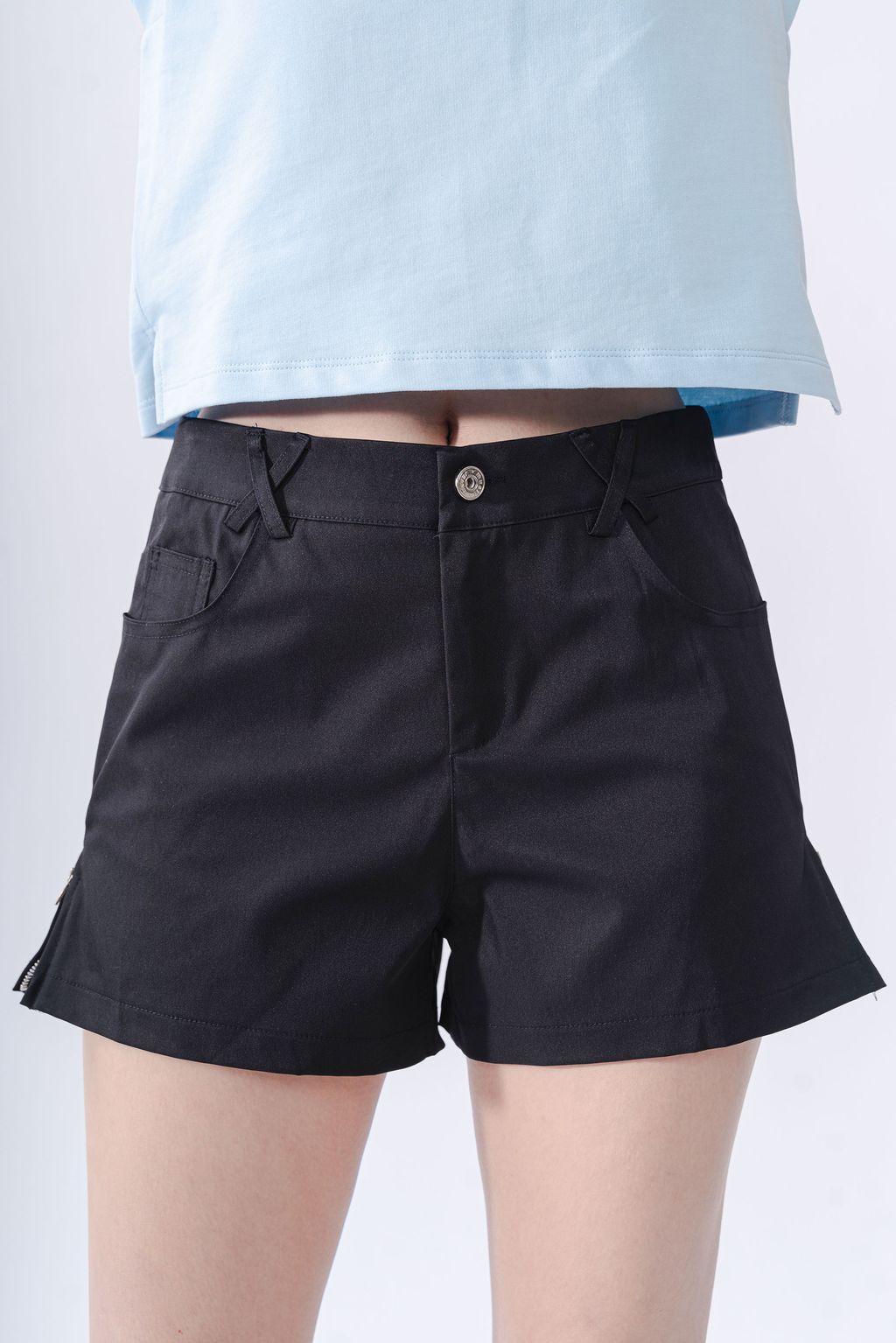 Maris Zip Hem Shorts1