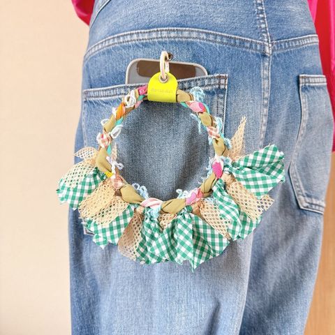 手機環_綠格子-1