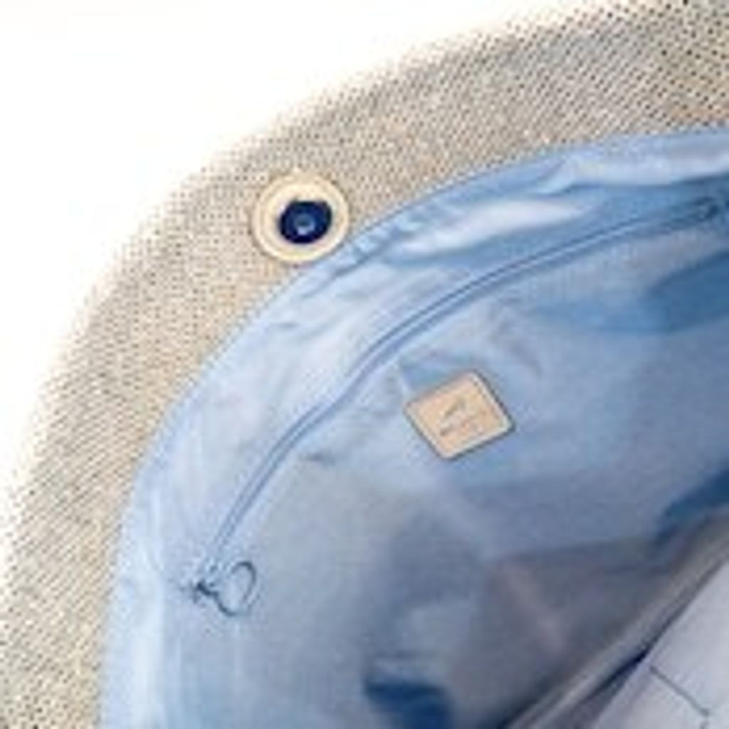 銀織光影手提包_內部近照