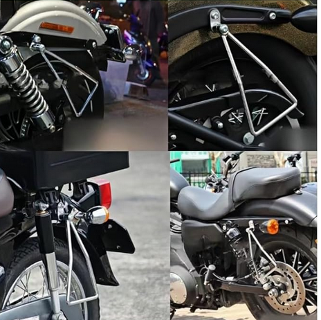 Screenshot 2025-09-09 at 00-48-04 Amazon.co.jp hyo rumu バイク用トライアングル サイドバッグサポート 車種汎用度高い 危険な巻き込みを防ぎ 取付角度調整可能 シングル シルバー 車＆バイク