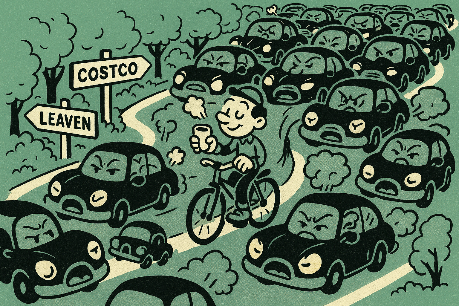 台灣大道車陣藝術