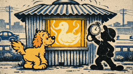 鳳記鵝肉老店外觀插畫