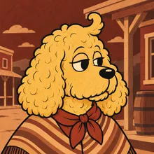 Kona，Leaven 樂坊的成年 Goldendoodle 品牌角色