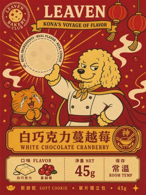 厚片女孩｜美式厚白巧克力蔓越莓軟餅乾