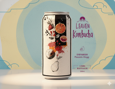 康普茶｜百香果 Passion Fruit Brew 330ml（僅供店取）