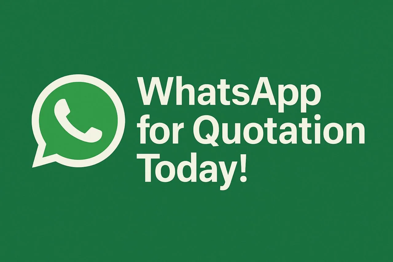 whatsapp for quotation banner
