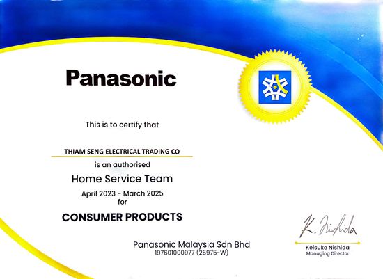 Panasonic Home Service Team | Thiam Seng Electrical Trading Co