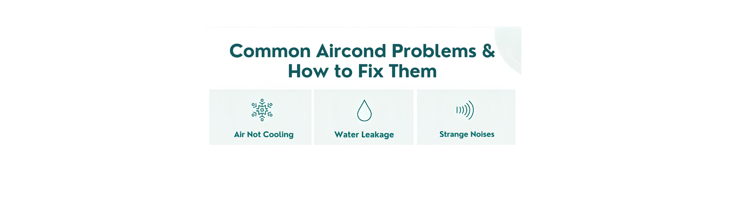 Common Aircond Problems & How to Fix Them 