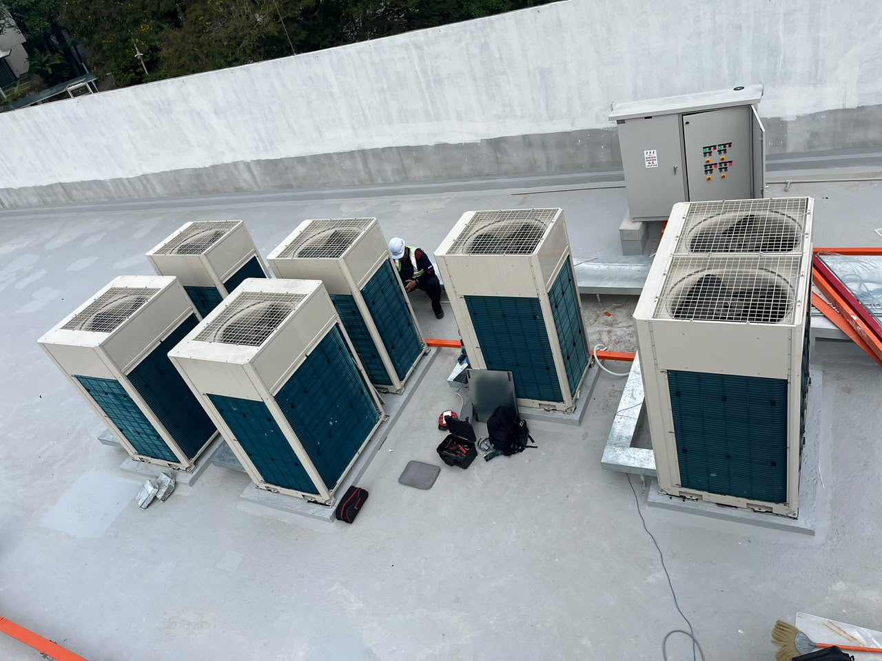 Panasonic FSV-EX VRF outdoor systems at Sekolah Indonesia Kuala Lumpur