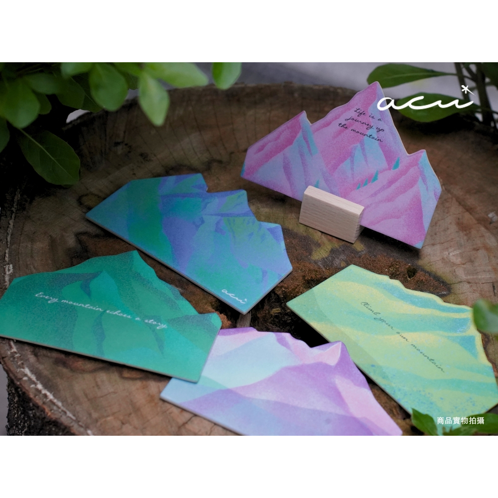 山脈香氛片*5＋木頭插卡底座*1