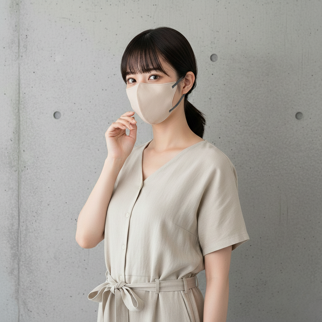 灰米色x【繩】黑色 grgeg-L 冷 規格圖