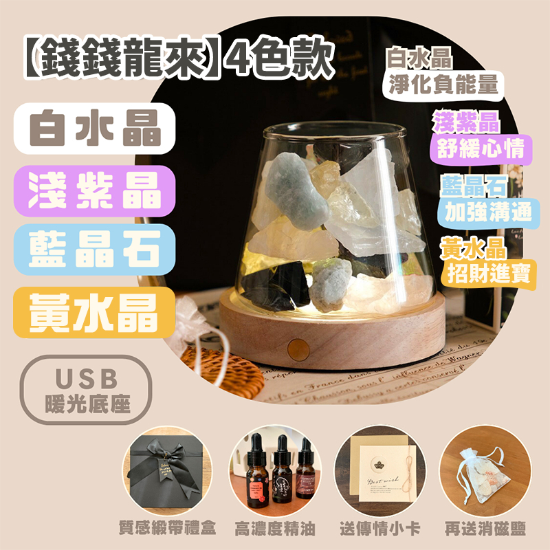 💰擴香杯禮盒組【錢錢龍來】USB暖光款