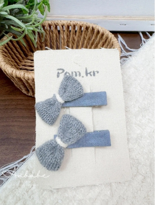 實體拍攝｜單寧小香系列布藝髮夾